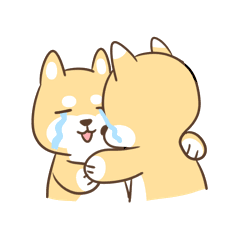 单身狗之与君共勉哭泣难受抱抱表情包