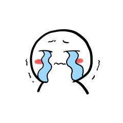 简约小人伤心哭泣表情包