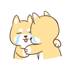 单身狗之与君共勉哭泣难受抱抱表情包