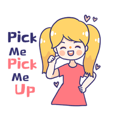 表情包女孩可爱pickme选我动图gif