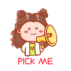 pickme表情包粉丝应援丸子头