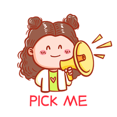pickme表情包粉丝应援丸子头