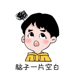 男孩思考想懵迷茫混乱表情包动图gif