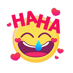 emoji好笑haha黄脸表情包动图