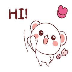 可爱小熊嗨hi招呼招手表情包动图gif