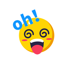 oh晕惊讶晕倒昏倒表情包动图gif