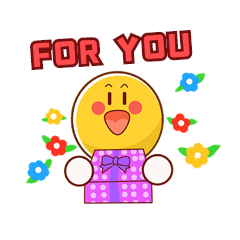 礼物foryou卡通表情包动图gif