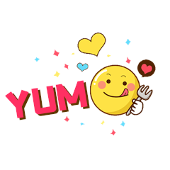好吃yum卡通表情包动图gif