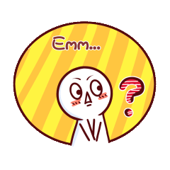 搞笑小人疑惑emmm尴尬动态表情包