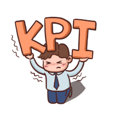 职场打工人卡通考核kpigif表情包动图