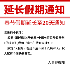 春节放假通知延长假期搞笑表情包