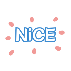 卡通简约非常好nice漂亮贴纸表情包