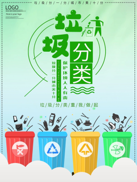 垃圾分类公益宣传海报