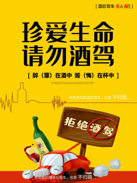 拒绝酒驾海报