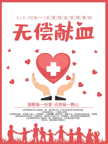 无偿献血宣传海报