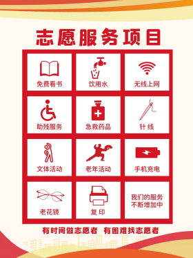 志愿服务项目海报展板