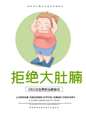 拒绝肥胖图片素材-拒绝肥胖模板在线设计制作-千库编辑