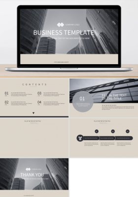 沉稳大气高端时尚深色欧美风商业计划书ppt背景