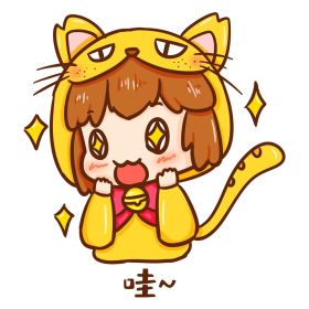 卡通猫耳少年惊叹表情包