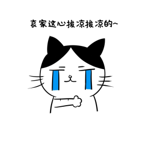 卡通猫咪痛心可怜表情包
