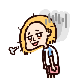 手绘卡通叹气女生表情包