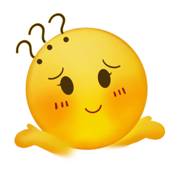 黄脸萌表情疑问卡通表情包