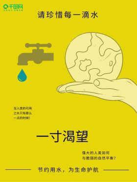节约用水公益海报