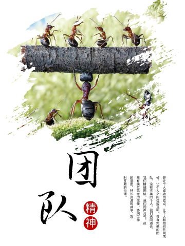 企业团队励志海报
