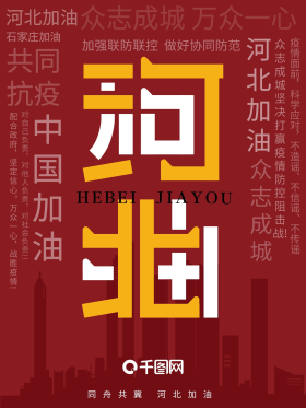 河北加油公益海报
