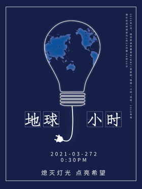 地球关灯一小时海报