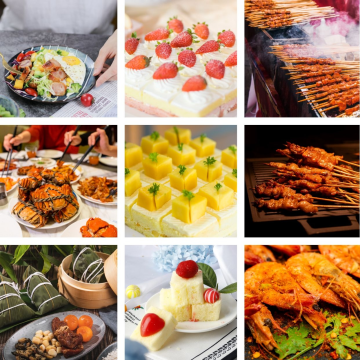 拼图九宫格美食晒照朋友圈晒照