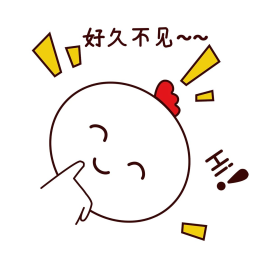 手绘卡通可爱萌宠动物表情包白色
