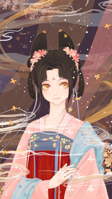 古代大唐绣花齐胸襦裙汉服唐风妆花国风仕女