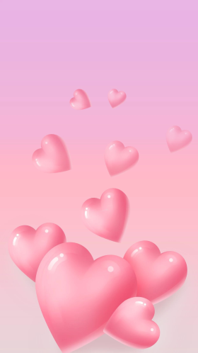 爱心手机壁纸爱情粉色渐变手机壁纸