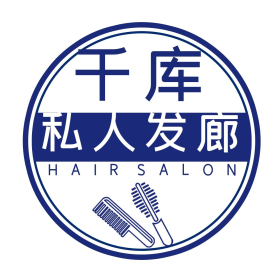 字体logo梳子深蓝简约配图