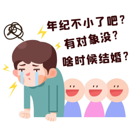 找对象单身催婚表情包