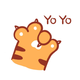 卡通可爱虎年老虎虎爪yoyo手表情包