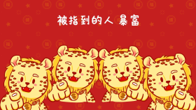 四只金钱豹被指到的人暴富电脑分区壁纸