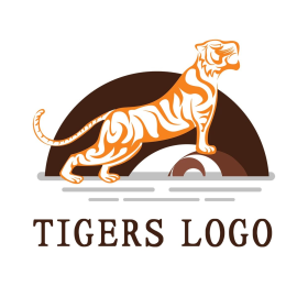 tigers简约雄壮老虎logo