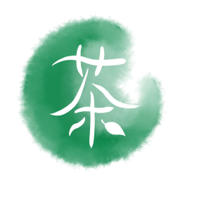 logo标志中国风茶道绿色茶图标
