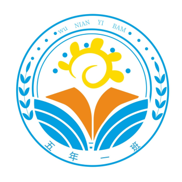 班徽logo图标蓝色简约校徽