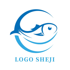 logo鱼标识模板图标矢量图解设计