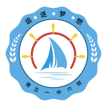 学校蓝色简约校徽logo蓝色简约校徽图标标志标签学校logo蓝色简约校徽