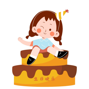 生日快乐小女孩生日祝福表情包