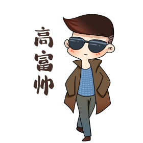 卡通男孩高富帅表情包