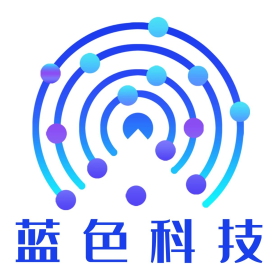 蓝色简约科技logo