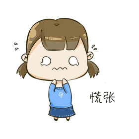 q版女孩1表情包慌张