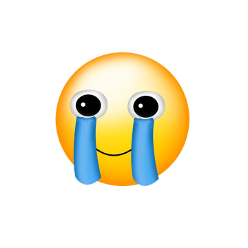 苦涩卡通小黄脸哭泣表情包