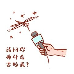 夏季采访蚊子表情包夏季高温避暑搞笑表情包可商用点击在线编辑夏季
