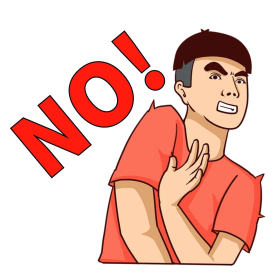 搞笑真人表情包拒绝